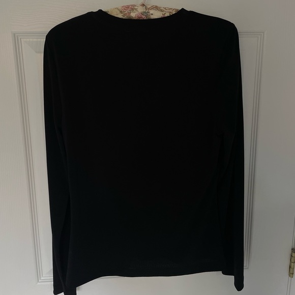 Black heart breast line, long sleeve shirt - Picture 2 of 3